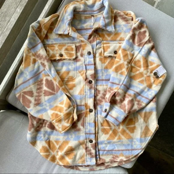 New Free People Jacquard Ruby Jacket - Picture 5 of 9